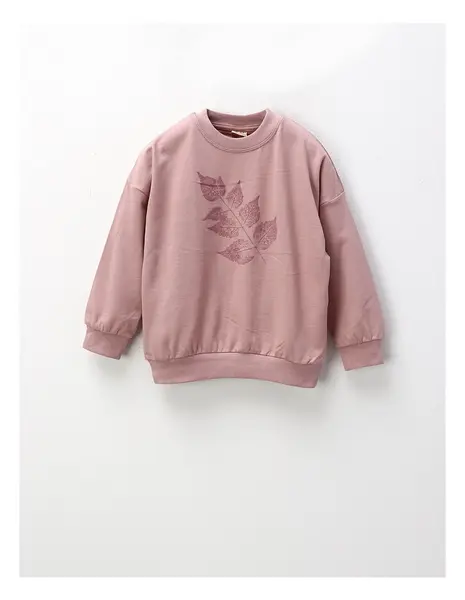 Bluza Sweet Leaf, roz prafuit