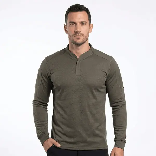 Bluza Tactica Pentagon Squad Force Rugby Shirt - RAL7013 / M-L