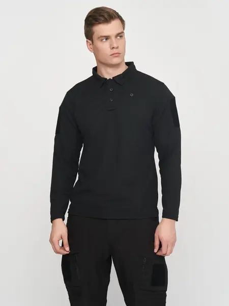 Bluza tactica polo Quick-Dry MIL-TEC - NEGRU / L