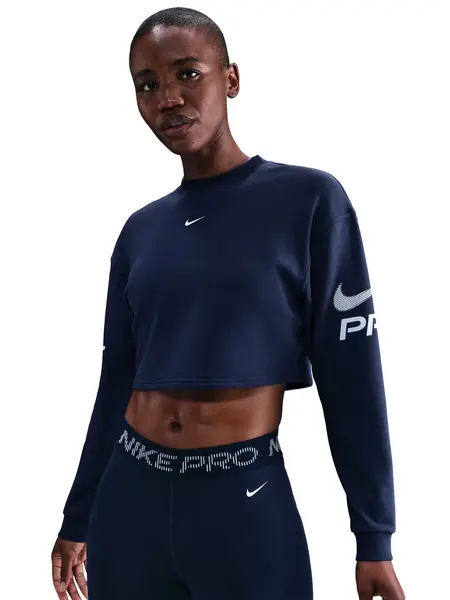 Bluza W Np Df Flc Crew Tt Grx