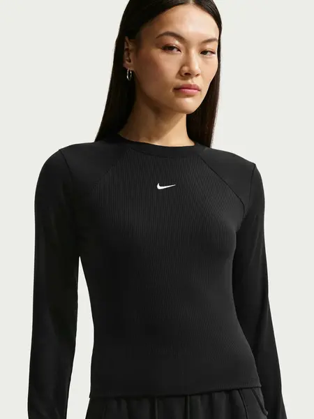 Bluza W Nsw Chill Knit Rib Ls Top