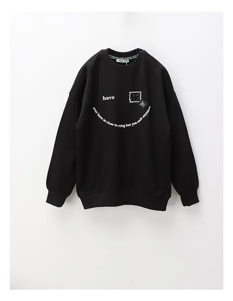 Bluza You Smile, negru