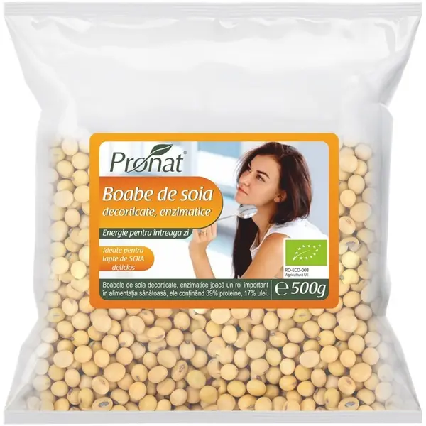 Boabe de Soia Bio Enzimatice, 500 g