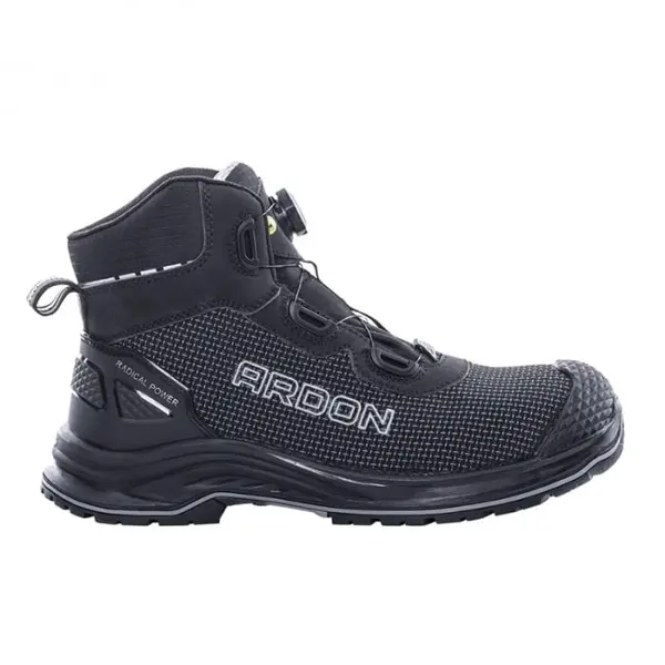 Bocanci de protectie impermeabili cu bombeu si lamela, BRICK S3 ESD, culoarea negru 42, NEGRU