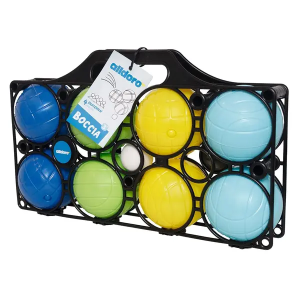 Boccia, set de joc cu 8 bile din plastic, Alldoro