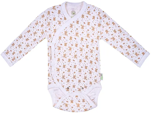 Body Bio Baby - bumbac organic, 74 cm, 6-9 luni, bej-alb