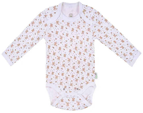Body cu mânecă lungă Bio Baby - Bumbac organic, 86 cm, 12-18 luni