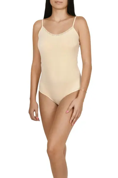 Body dama, tip maiou, Lemila, bej (Marime body: L)