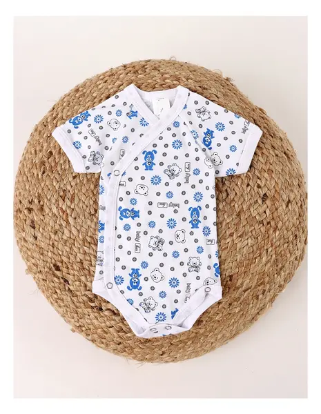 Body MS Romania baby bear, cu albastru
