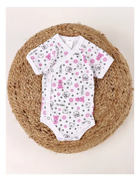 Body MS Romania baby bear, cu roz