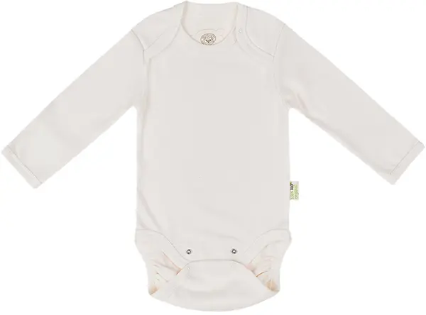 Body pentru bebeluşi Bio Baby - Bumbac organic, 74 cm, 6-9 luni, ecru