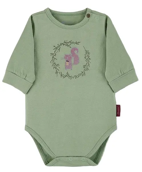 Body pentru bebelusi cu maneca lunga Sterntaler - Veveriță, 80 cm, 12-18 luni