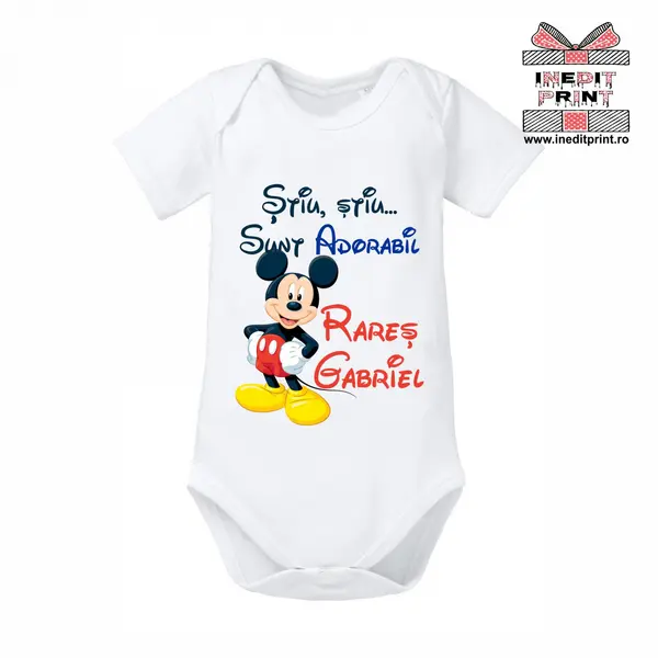 Body Personalizat Stiu, sunt adorabil TPC10