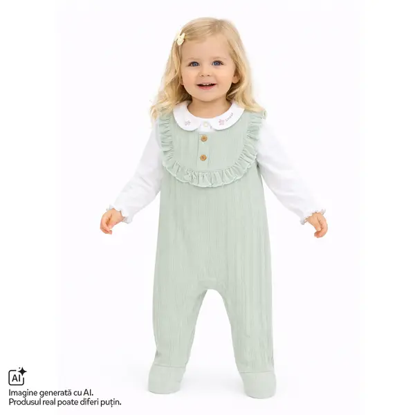 Body si salopeta bebelusi Chicco, Verde, 01287-70MFCI