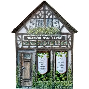 Bohemia Gifts & Cosmetics Little House Beer set cadou