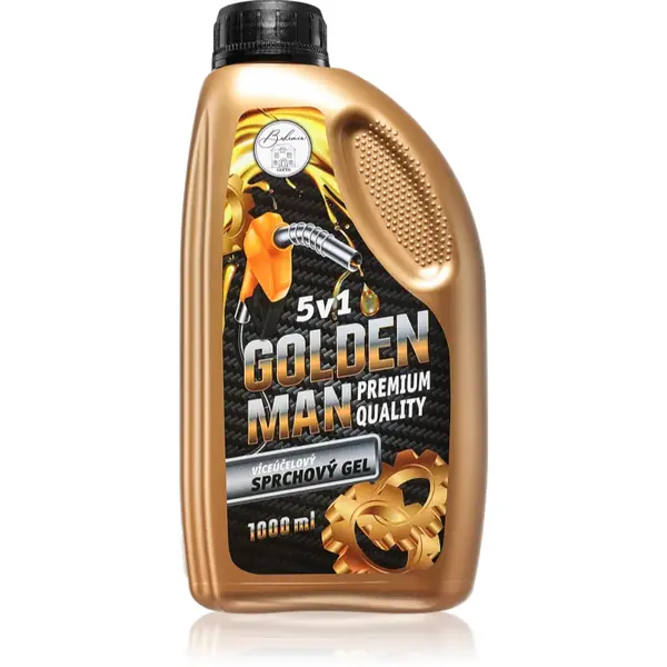 Bohemia Gifts Industrial Golden Man Gel de duș pentru bărbați 5 in 1 1000 ml