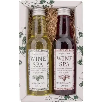 Bohemia Gifts Wine Spa set cadou in dus