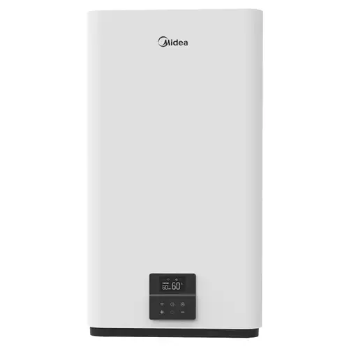 Boiler electric Midea Salute Double Tank, Wi-Fi, volum 80L, control electronic, Dry Heater, Supapa de siguranta de reducere a presiunii, protectie supraincalzire, Clasa energetica B (Alb)