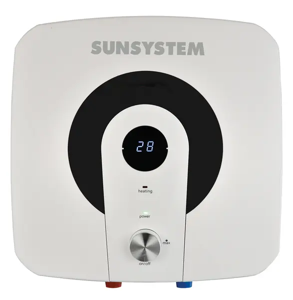Boiler electric Sunsystem MB 15KS-AL, 15 litri, rezistenta electrica 2 kW, clasa energetica B, montaj vertical, incalzire rapida, protectie dubla, montaj deasupra chiuvetei