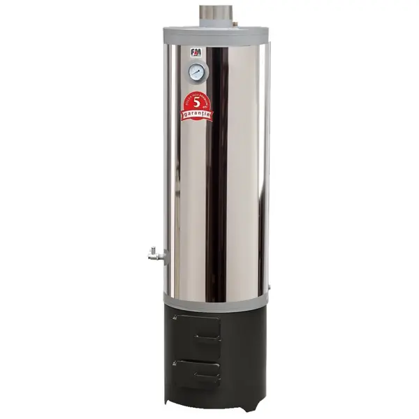 Boiler pe lemne 120 L Inox