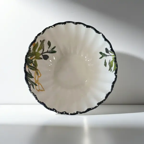 Bol ceramic Morello - Olive, 16 cm, decor măsline