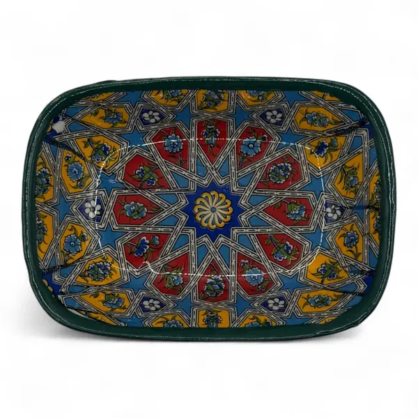 Bol Ceramic Pictat Manual – Modele Tradiționale Colorate - Model 1