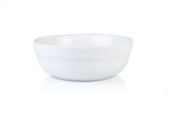 Bol pentru salata, Portelan, Alb, 18 cm, 1000 ml