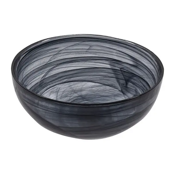 Bol pentru servire,sticla venezia,negru,550 ml