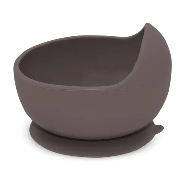 Bol, Petite&Mars, Take&Match, Din silicon, Cu ventuza, Fara BPA, Adecvat pentru masina de spalat vase si microunde, Nu absoarbe mirosuri, 6 luni+, 360 ml, Bitter Cocoa, Maro