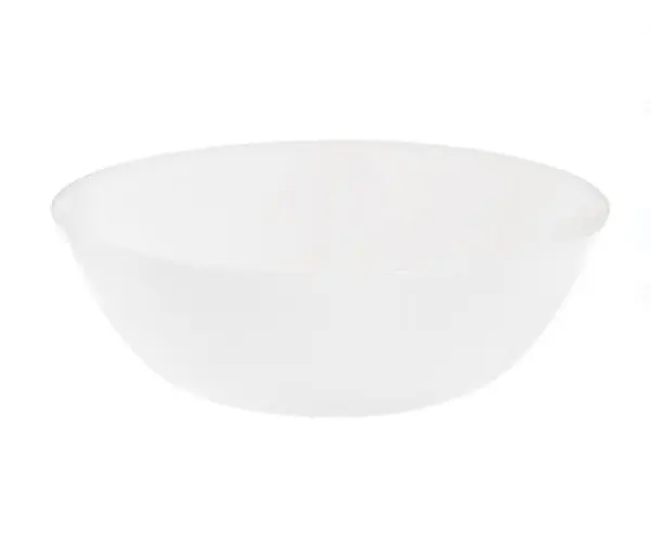 Bol rotund pentru servire, opal, alb, 16x5 cm, 400 ml