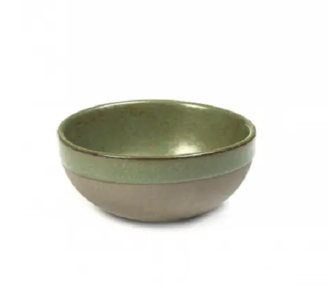 Bol - Serax Round Bowl Surface Grey / Camogreen Smal | Serax
