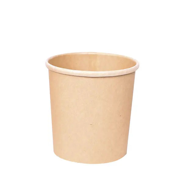 Bol supa MINESTRONE 500ml, diam. 9,7cm - hartie kraf impregnata PLA - inalt 9.6 cm