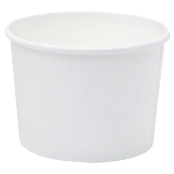 Boluri din Carton, 480 ml, Biodegradabile, PLA Albe, 115 mm, 50 Bucati