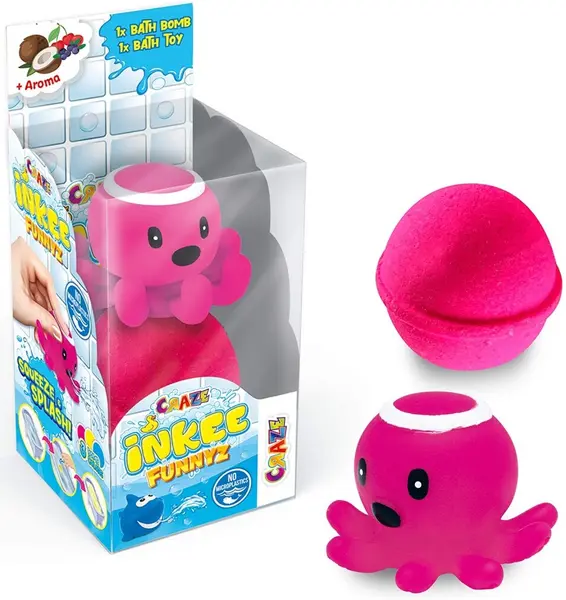 Bombă de baie cu jucărie Craze Inkee, sortiment
