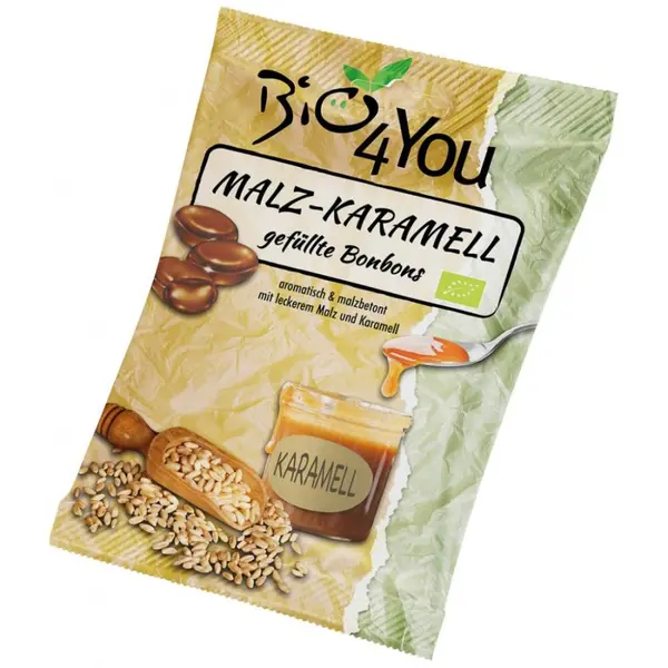 Bomboane cu malt si caramel, eco - 75 g
