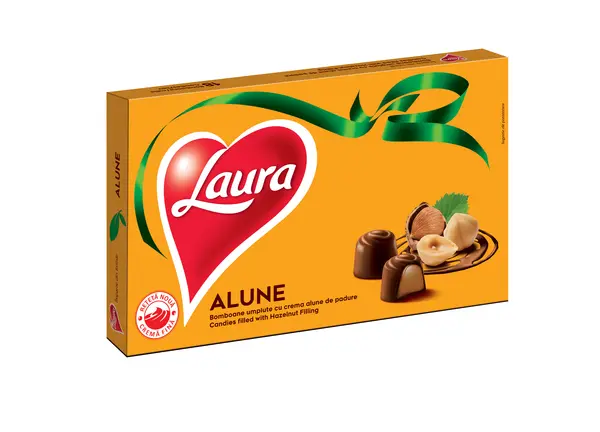 Bomboane de ciocolata Laura cu alune 138 g Bomboane de ciocolata Laura cu alune 138 g