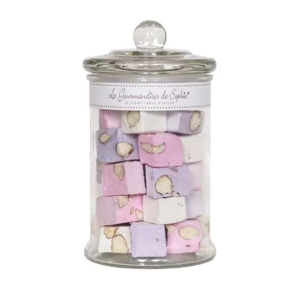 Bomboniera Nougat Mix vanilie/violete/zmeura | Les Gourmandises de Sophie