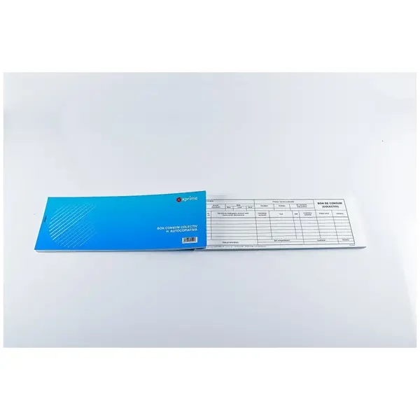 Bon de consum A5 2 exemplare hartie autocopiativa 50 seturi/carnet coperta carton 300 g/mp Bon de consum A5 2 exemplare hartie autocopiativa 50 seturi/carnet coperta carton 300 g/mp