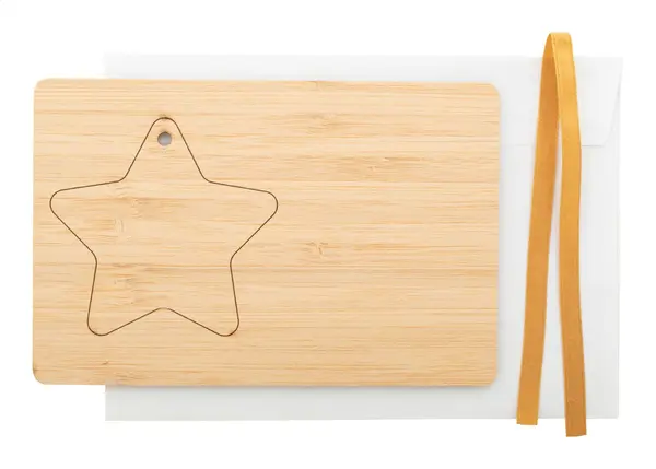 BooCard felicitare de Crăciun, flocon de neige - natural