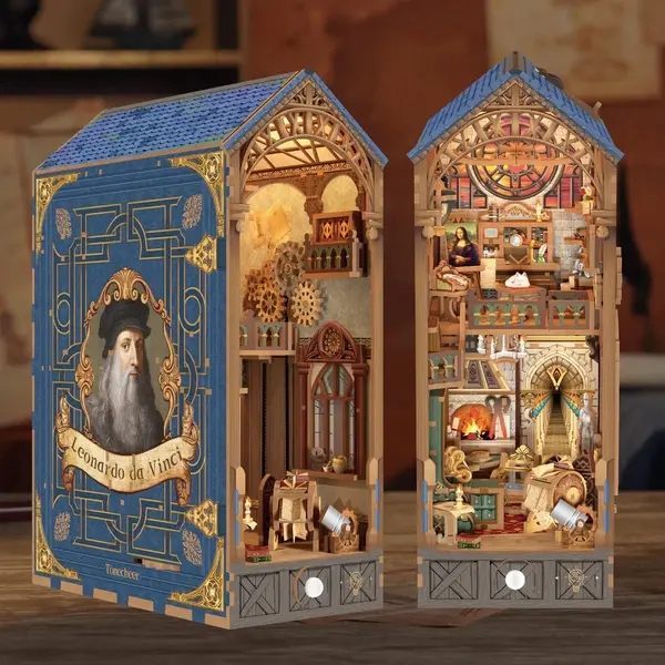Book Nook 387 piese - Leonardo da Vinci | Tonecheer