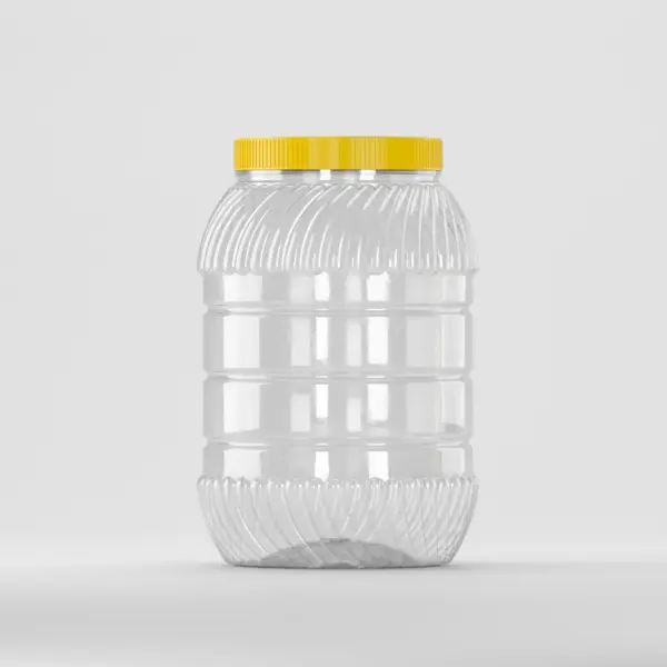Borcan PET 3 L transparent cu capac
