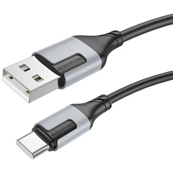 Borofone CABLU alimentare si date Borofone BX101, Fast Charging Data Cable pt. smartphone, USB la USB Type-C 3A, 1m, Negru