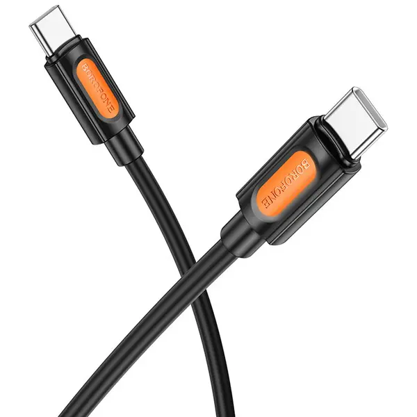 Borofone CABLU alimentare si date Borofone BX114, Fast Charging Data Cable pt. smartphone, USB Type-C la USB Type-C 60W , 1m, Negru