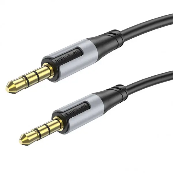 Borofone Cablu Audio 3.5mm - 3.5mm Borofone BL19 Creator, 1m, Negru
