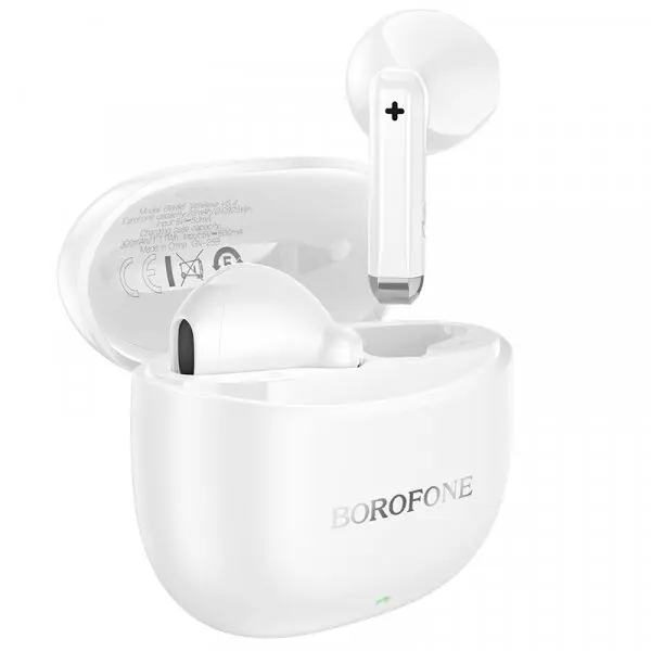 Borofone Casti Bluetooth Borofone TWS BW88 Deep Rhyme, Alb