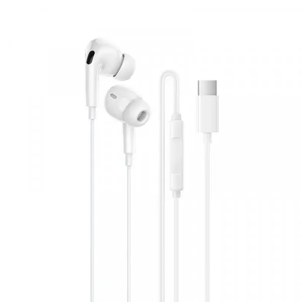 Borofone Handsfree USB-C Borofone BM100 Pro Fuente, Alb