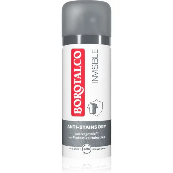 Borotalco Invisible deodorant spray impotriva petelor albe si galbene 45 ml