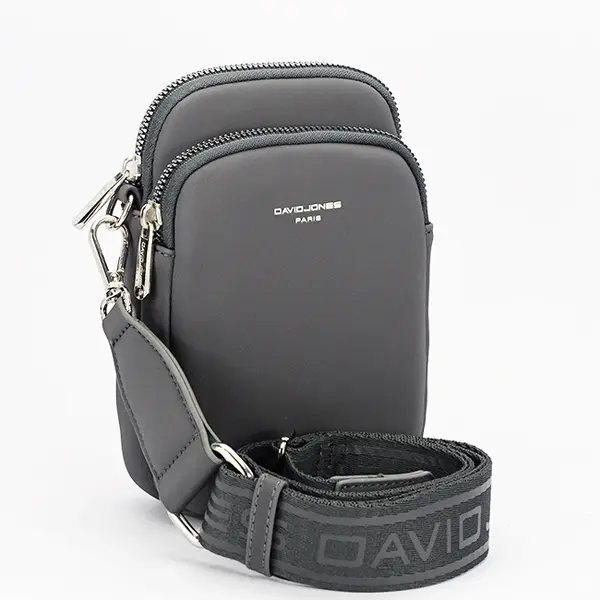 Borseta gri inchis crossbody David Jones Paris CM6906 M0