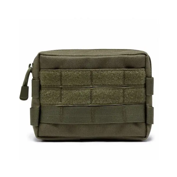 Borseta Modulara, Zamo®, pentru Rucsac, Material Impermeabil, Brate Reglabile, Dimensiune 17x12x4cm, Verde Militar