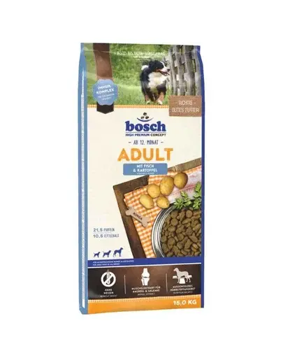 BOSCH Adult Fisch & Potato Hrana uscata pentru caini adulti, cu peste si orez1 kg